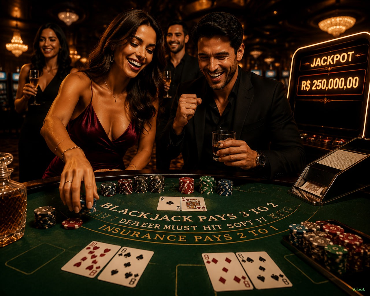 Roleta e blackjack 97bet